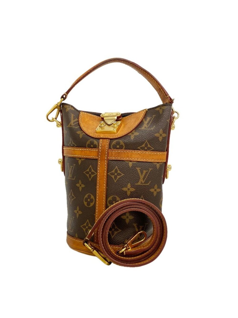 Louis Vuitton Handbag Monogram Duffle Brown 2-Way